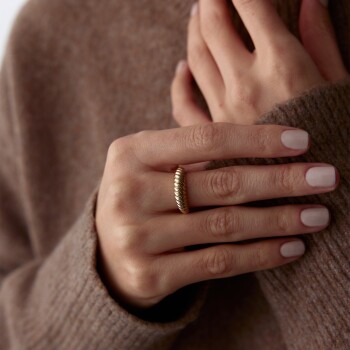 Yatay Burgu Yüzük - Rayna