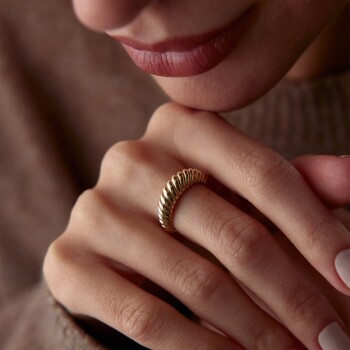 Yatay Burgu Yüzük - Rayna (1)