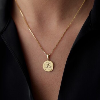 Yay Burcu Plaka Kolye - Koçak