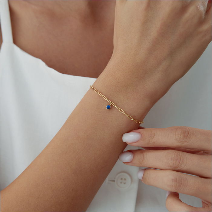 Yay Burcu Tanzanite Ataç Bileklik - Simoro