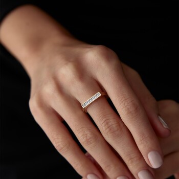 Yedi Sıra Taş Yüzük - Rayna