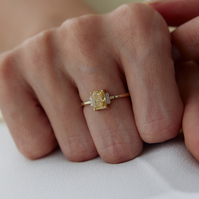 Yellow Light Yüzük - Simoro