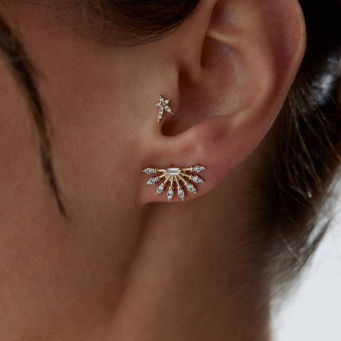 Yelpaze Baget Küpe - Cemart