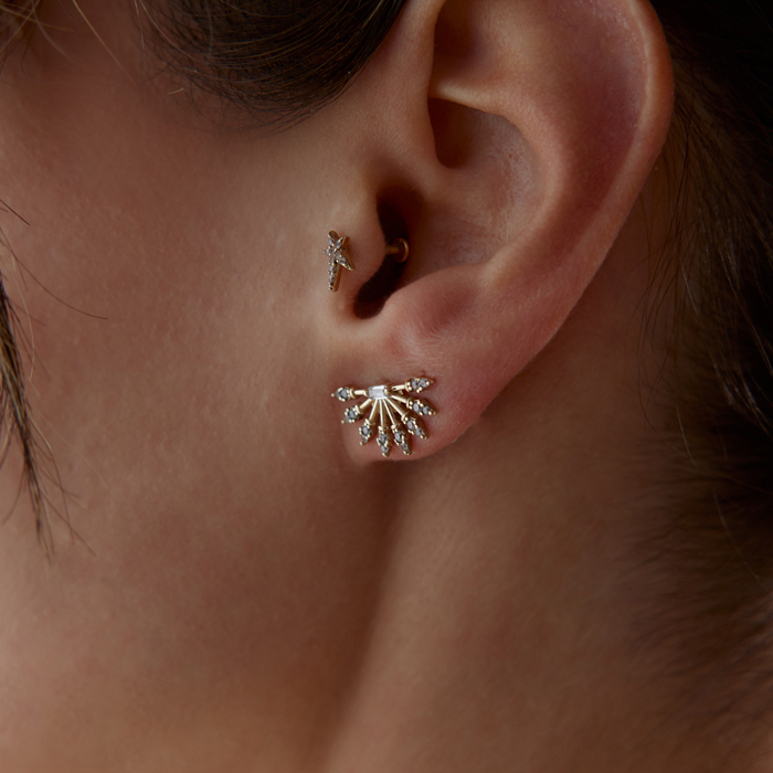 Yelpaze Baget Küpe - Cemart (1)