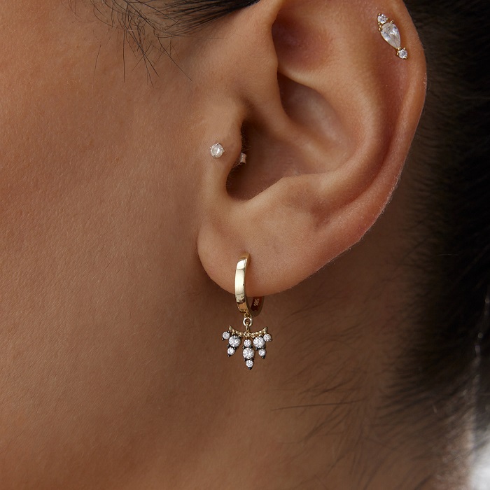 Yelpaze Sallantılı Küpe - Alen