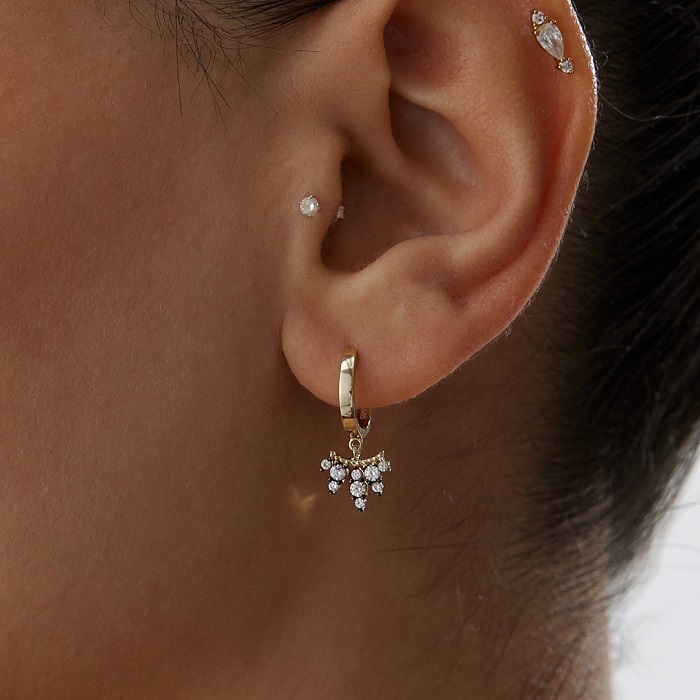 Yelpaze Sallantılı Küpe - Alen (1)