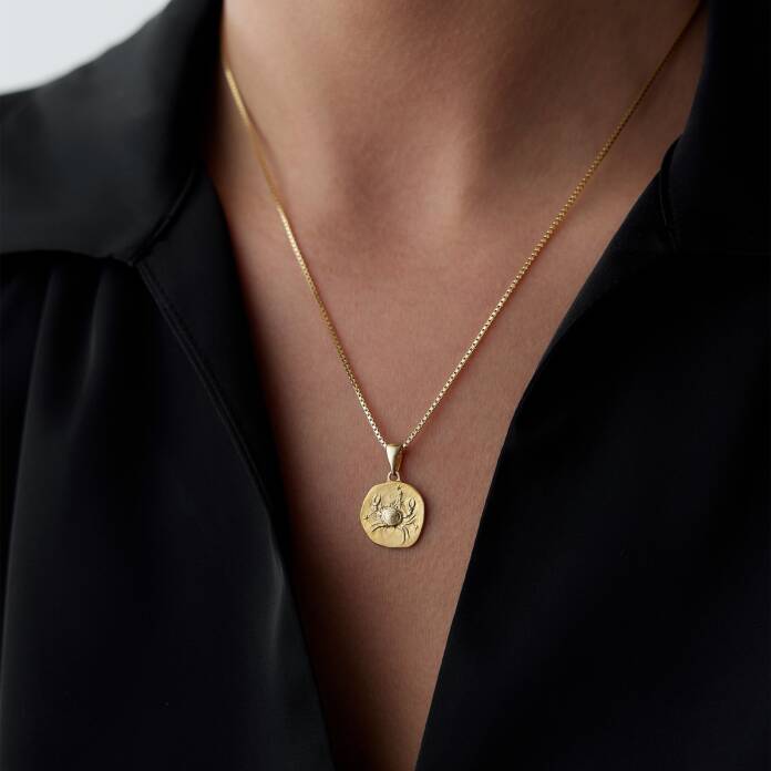 Yengeç Burcu Plaka Kolye - 2