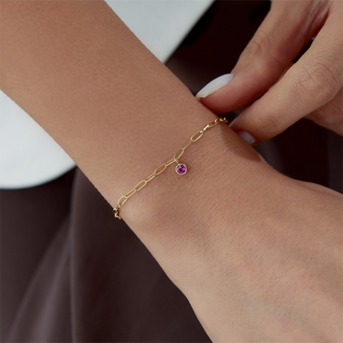 Yengeç Burcu Ruby Ataç Bileklik - Simoro