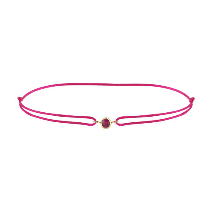 Yengeç Burcu Ruby İpli Bileklik - 3