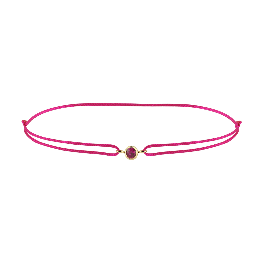 Yengeç Burcu Ruby İpli Bileklik - 3