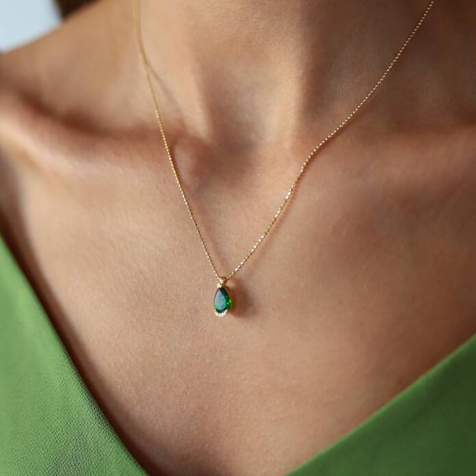 Yeşil Damla Kolye - 2