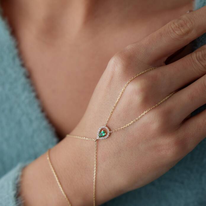 Yeşil Damla Taşlı Şahmeran - 1