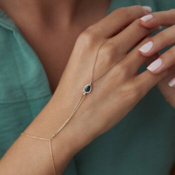 Yeşil Damla Taşlı Şahmeran - 1