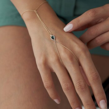 Yeşil Damla Taşlı Şahmeran - 2