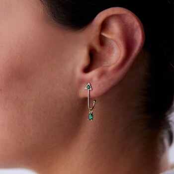 Yeşil Damla ve Triangle Küpe - RİTİM