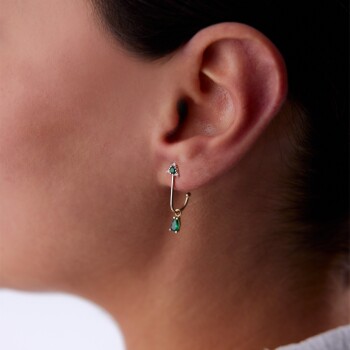 Yeşil Damla ve Triangle Küpe - RİTİM (1)