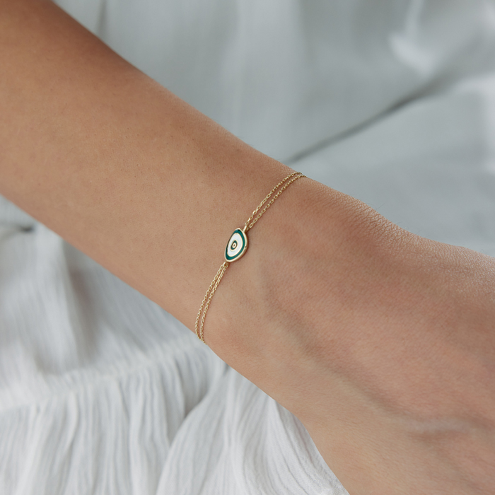 Yeşil Mineli Eye Bileklik - 2