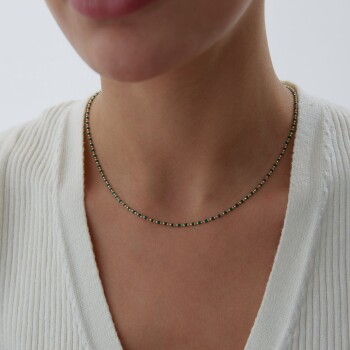 Yeşil Mineli Golf Zincir - Melike