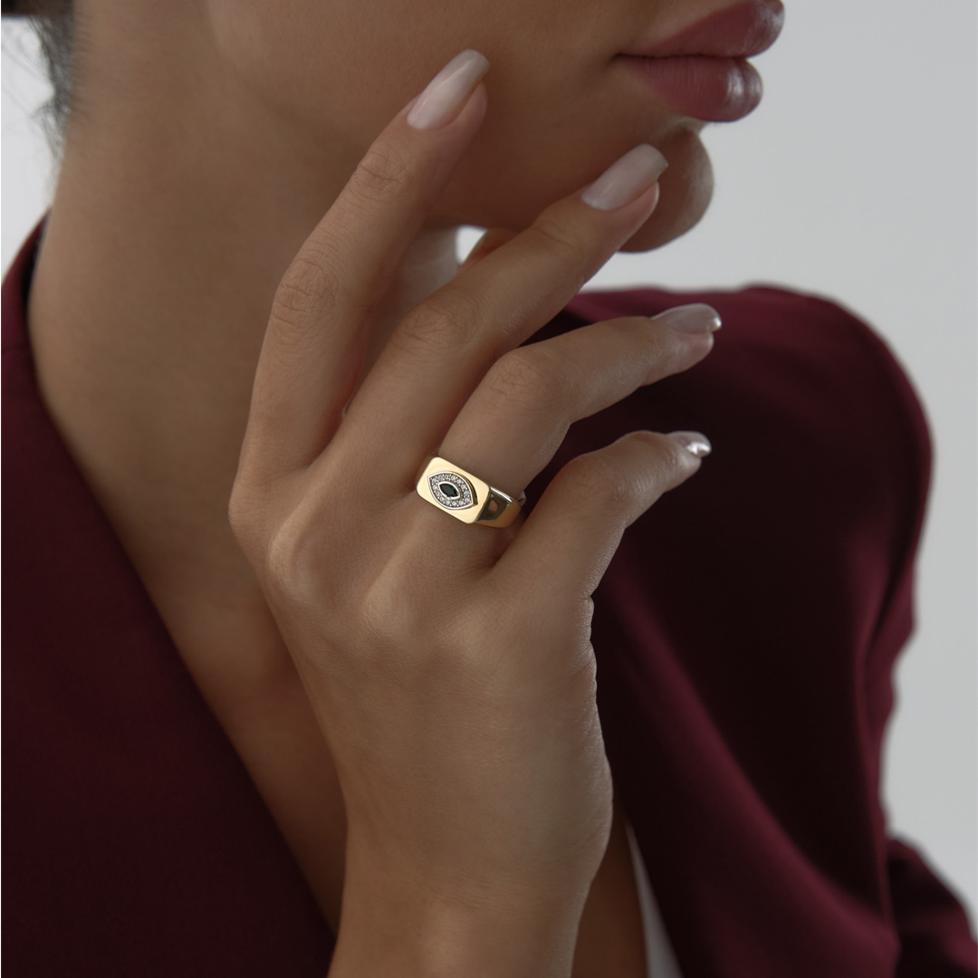 Yeşil Mistik Göz Yüzük - 3