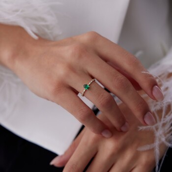 Yeşil Oval Yüzük - 1