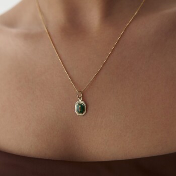 Yeşil Payon Kolye - Uzun Hüseyin