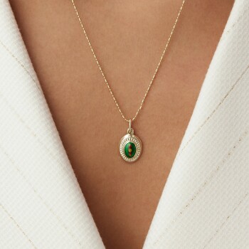 Yeşil Payon Kolye - Uzun Hüseyin