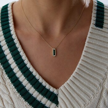 Yeşil Pim Kolye - Rayna