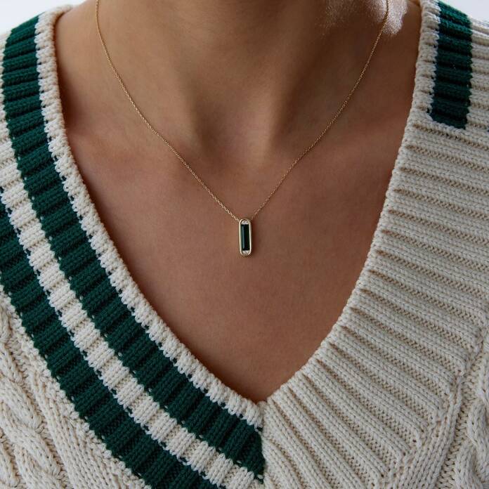 Yeşil Pim Kolye - 1