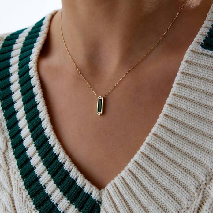 Yeşil Pim Kolye - 2