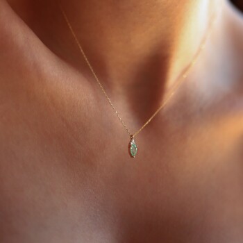 Yeşil Taş Kolye - Rayna