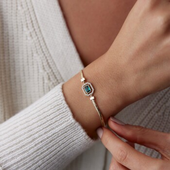 Yeşil Taşlı Bileklik - Rayna (1)