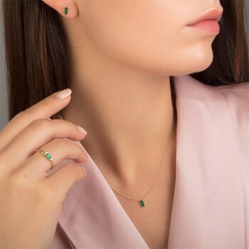 Yeşil Taşlı Set - CNR