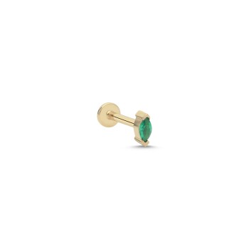 Yeşil Taşlı Tragus Piercing - Alen