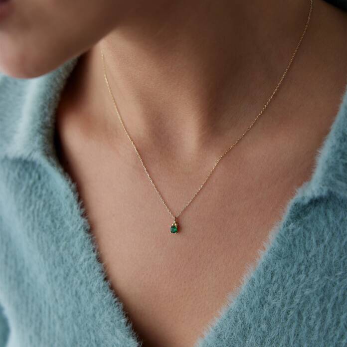 Yeşil Tektaş Kolye - 2