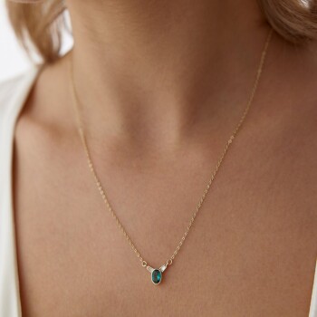 Yeşil & White Taşlı Kolye - Ali Altınbas (1)