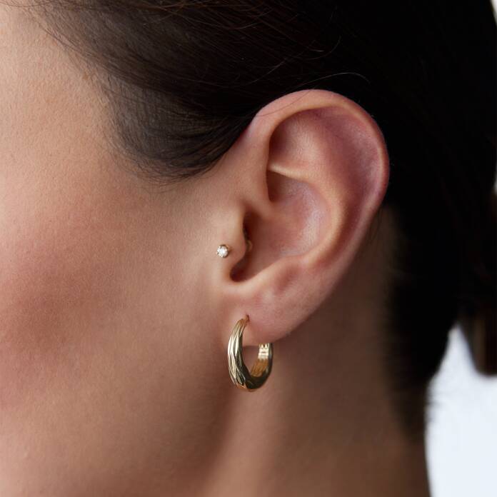 Yılan Derisi Füzyon Küpe - 1