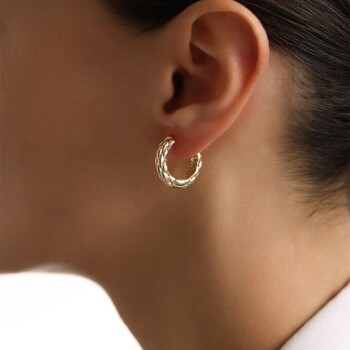 Yılan Derisi Küpe - Rayna