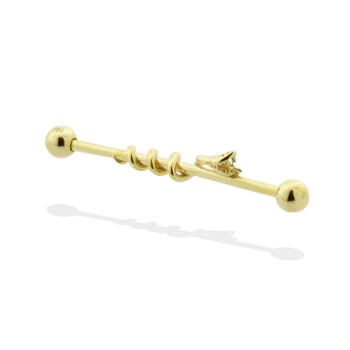 Yılan Motifli Köprü Piercing - Dianora