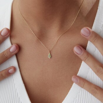 Yılbaşı Ağacı Kolye - Alen (1)