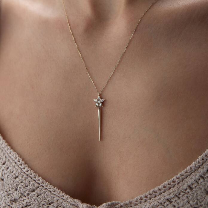 Yıldız Çubuk Kolye - 4