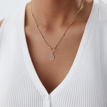 Yıldız Dorika Detaylı Kolye - Mazi (1)