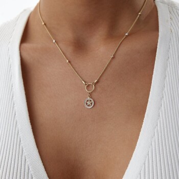 Yıldız Dorika Detaylı Kolye - 3