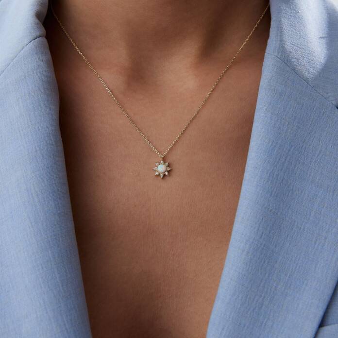 Yıldız Opal Kolye - 1
