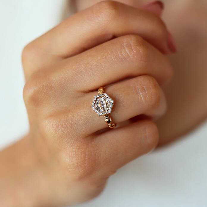 Yıldız Parıltısı Baget Yüzük - 2