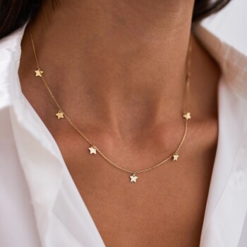 Yıldız Plaka Kolye - Dilmener