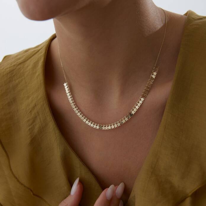 Yıldız Pullu Kolye - 1