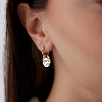 Yıldız Seli Plaka Küpe - Arax