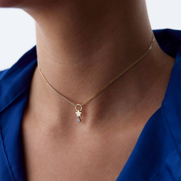 Yıldız Taş Charm Kolye - 1