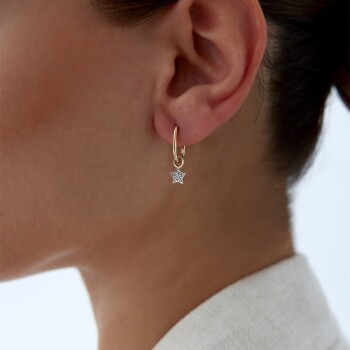 Yıldız Taşlı Ataç Küpe - Arax