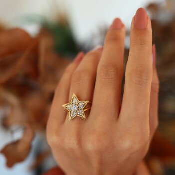 Yıldız Taşlı Yüzük - Alen (1)